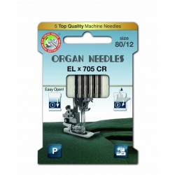 Machine Needles ORGAN EL x 705 Chromium - 80 - 5pcs/card