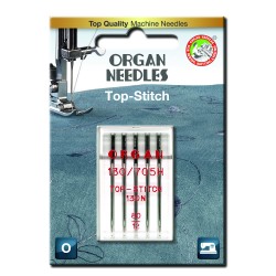 Machine Needles ORGAN TOP STITCH 130/705H - 80 - 5pcs/plastic box