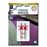 Strojové jehly ORGAN TWIN 130/705 H - 80 (3,0) - 2ks/plastová krabička/karta