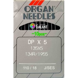 Industrial Machine Needles ORGAN DPx5 SES - 110/18 - 10pcs/card