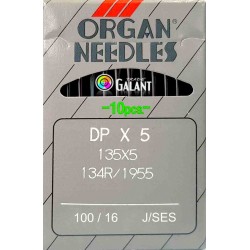Industrial Machine Needles ORGAN DPx5 SES - 100/16 - 10pcs/card