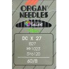 Jehly strojové průmyslové ORGAN DCx27 (B27) - 060/8 - 10ks/karta