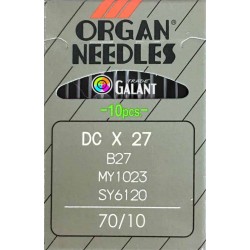 Industrial Machine Needles ORGAN DCx27 (B27) - 070/10 - 10pcs/card