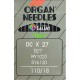 Industrial Machine Needles ORGAN DCx27 (B27) - 110/18 - 10pcs/card