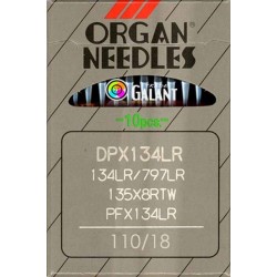Industrial Machine Needles ORGAN DPx134LR - 110/18 - 10pcs/card