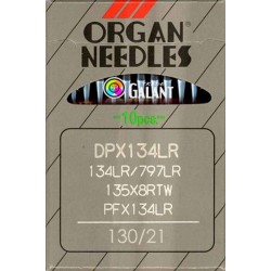 Industrial Machine Needles ORGAN DPx134LR - 130/21 - 10pcs/card
