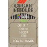 Jehly strojové průmyslové ORGAN DBx1 SUK - 100/16 - 10ks/karta
