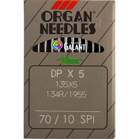 Jehly strojové průmyslové ORGAN DPx5 SPI - 70/10 - 10ks/karta
