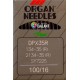 Industrial Machine Needles ORGAN DPx35R - 100/16 - 10pcs/card