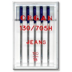 Machine Needles ORGAN JEANS 130/705H - 110 - 5pcs/plastic box