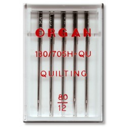 Machine Needles ORGAN QUILTING 130/705H - 80- 5pcs/plastic box