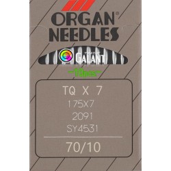 Industrial machine needles ORGAN TQx7 - 70/10 - 10pcs/card