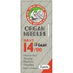 Machine Needles ORGAN HAx1 130/705H - 90/14 - 5pcs/package